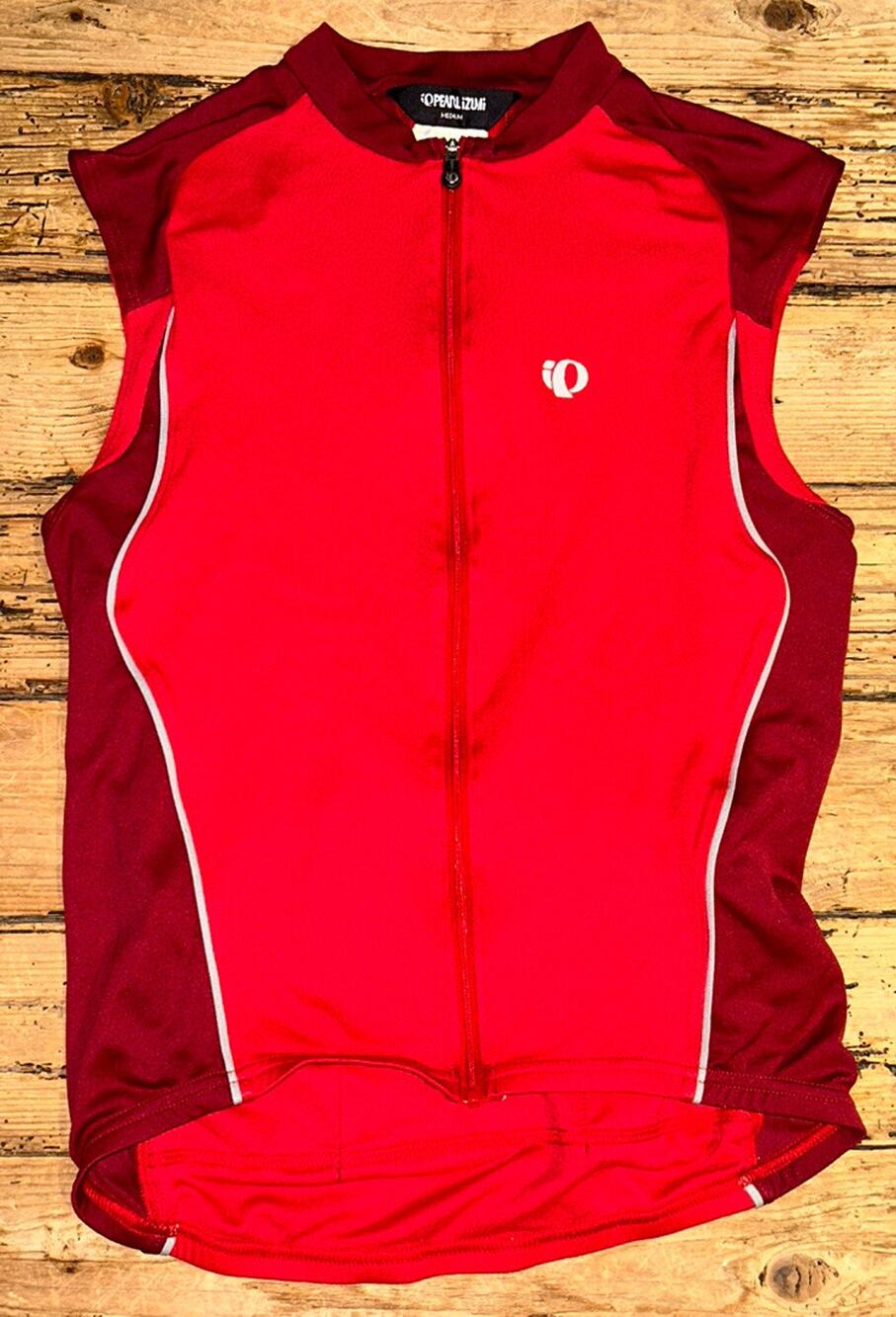 Peal Izumi Women’s Size M Red Cycling Sleeveless Shirt Full Zip Top